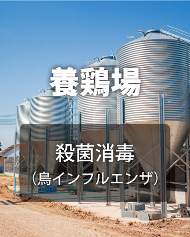 養鶏場、鳥インフルエンザ、殺菌消毒